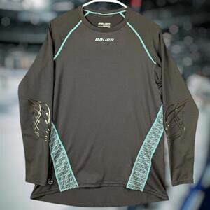Bauer Next Gen 375 Hockey Fit Wm L Grip Crew LS Technical Base Layer Performance